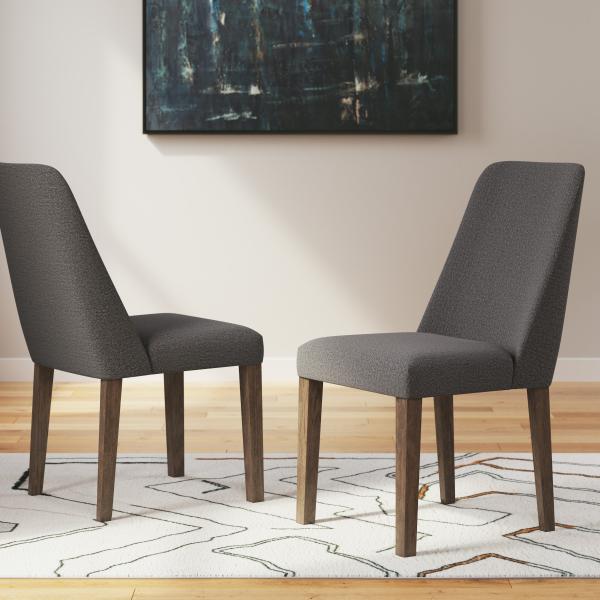 Lyncott trpezarijska bočna stolica charcoal/brown