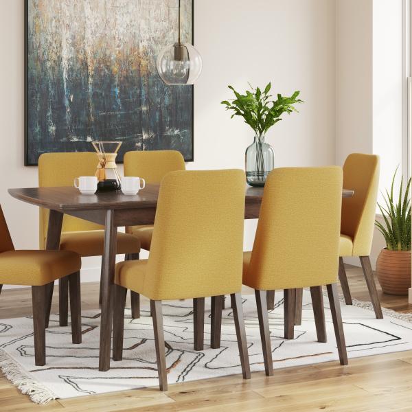 Lyncott trpezarijski stol brown