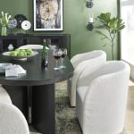 Rowanbeck tapacirana trpezarijska stolica sa naslonjačima