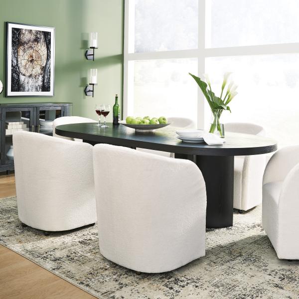 Rowanbeck tapacirana trpezarijska stolica sa naslonjačima