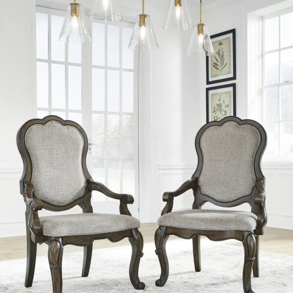 Maylee tapacirana trpezarijska stolica sa naslonjačima